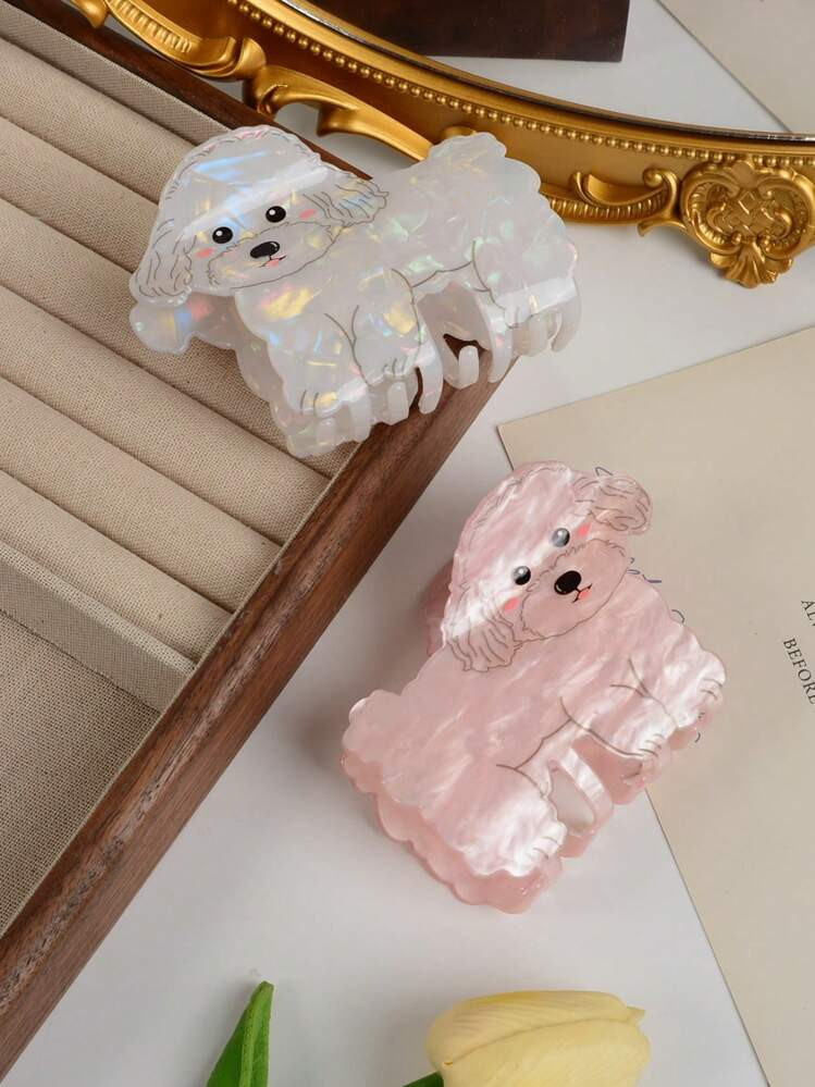 1pc Cute & Fashionable Acrylic Puppy Hair Clip, Hair Claw Hair Accessory Made For Women Daily Use | SHEIN