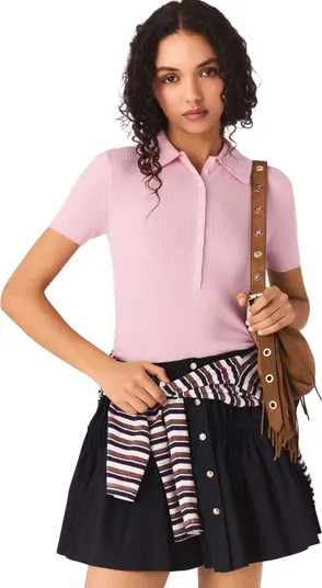 Polo collar ribbed sweater | Nordstrom