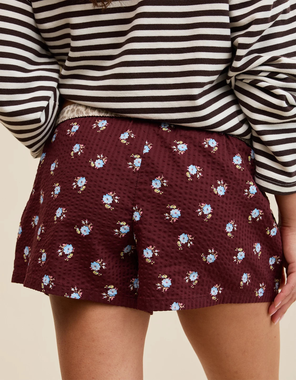 OVERSLEPT by Aerie Around Town Seersucker Boxer | Aerie
