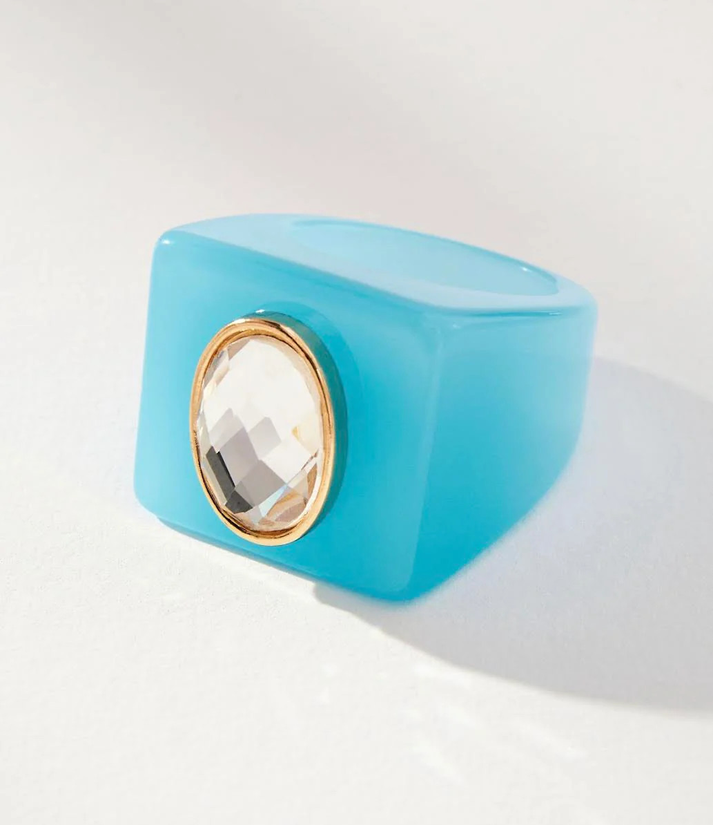 Glitzy Gal Ring - Blue | Smith and Co. Jewel Design