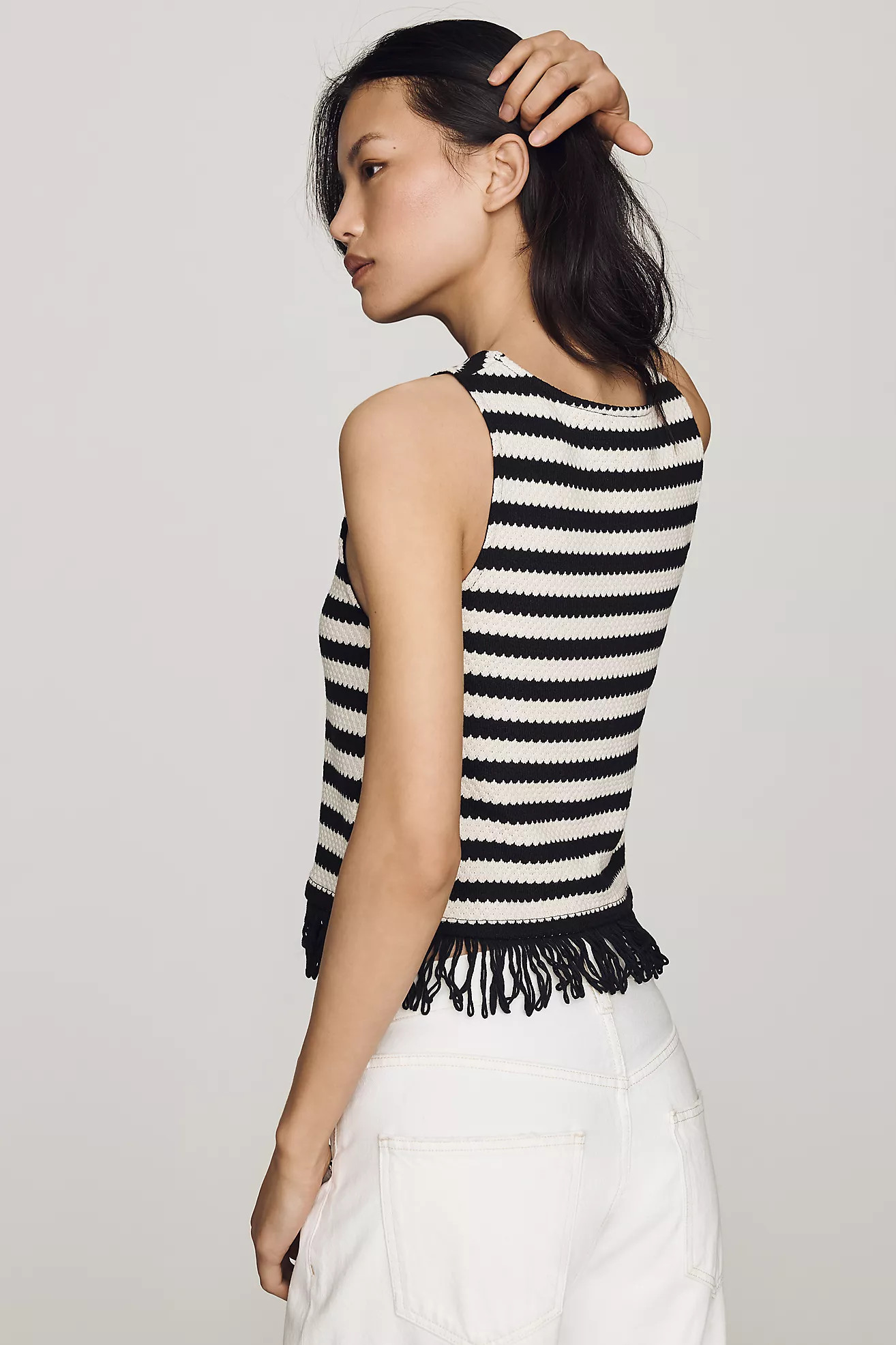 Maeve Fringe-Hem Tank | Anthropologie (US)