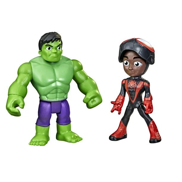 Spidey and His Amazing Friends Hero Reveal 2-Pack Miles Morales: Spider-Man and Hulk - Walmart.co... | Walmart (US)