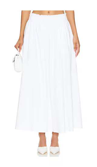 Donna Maxi Skirt in White | Revolve Clothing (Global)