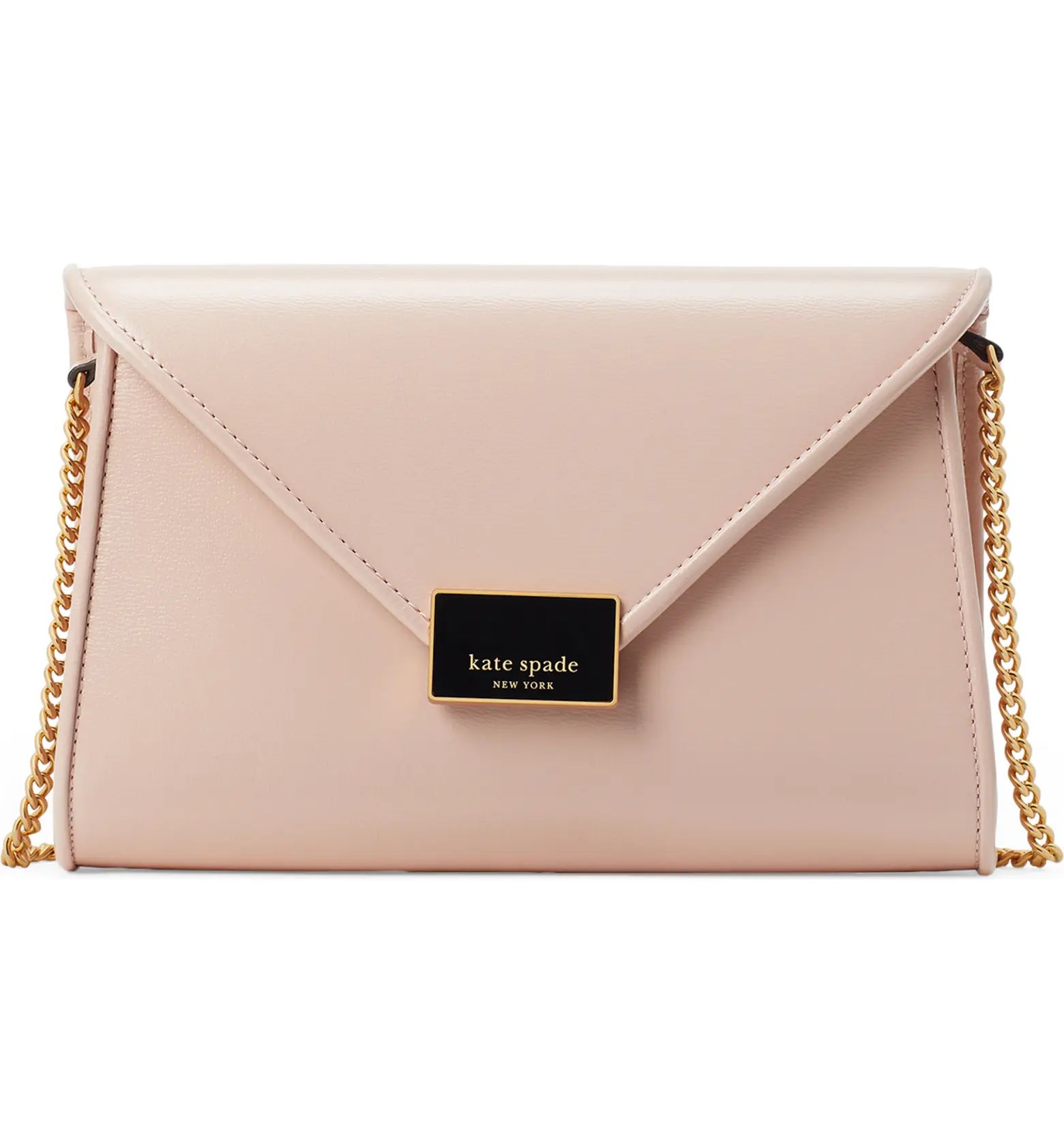 kate spade new york Medium Anna Leather Envelope Clutch | Nordstrom | Nordstrom