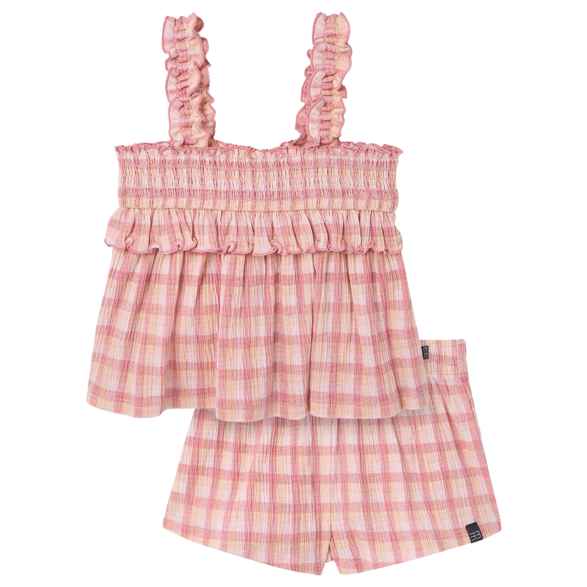 Modern Moments by Gerber Toddler Girl Smocked Outfit Set, 2-Piece, Sizes 12 Months - 5T | Walmart (US)