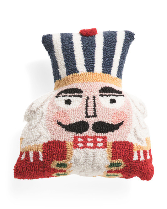 14x16 Nutcracker Hooked Pillow | TJ Maxx