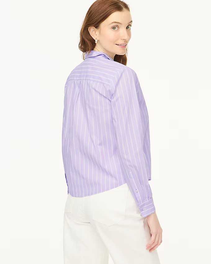 Striped modern button-up shirt | J.Crew Factory