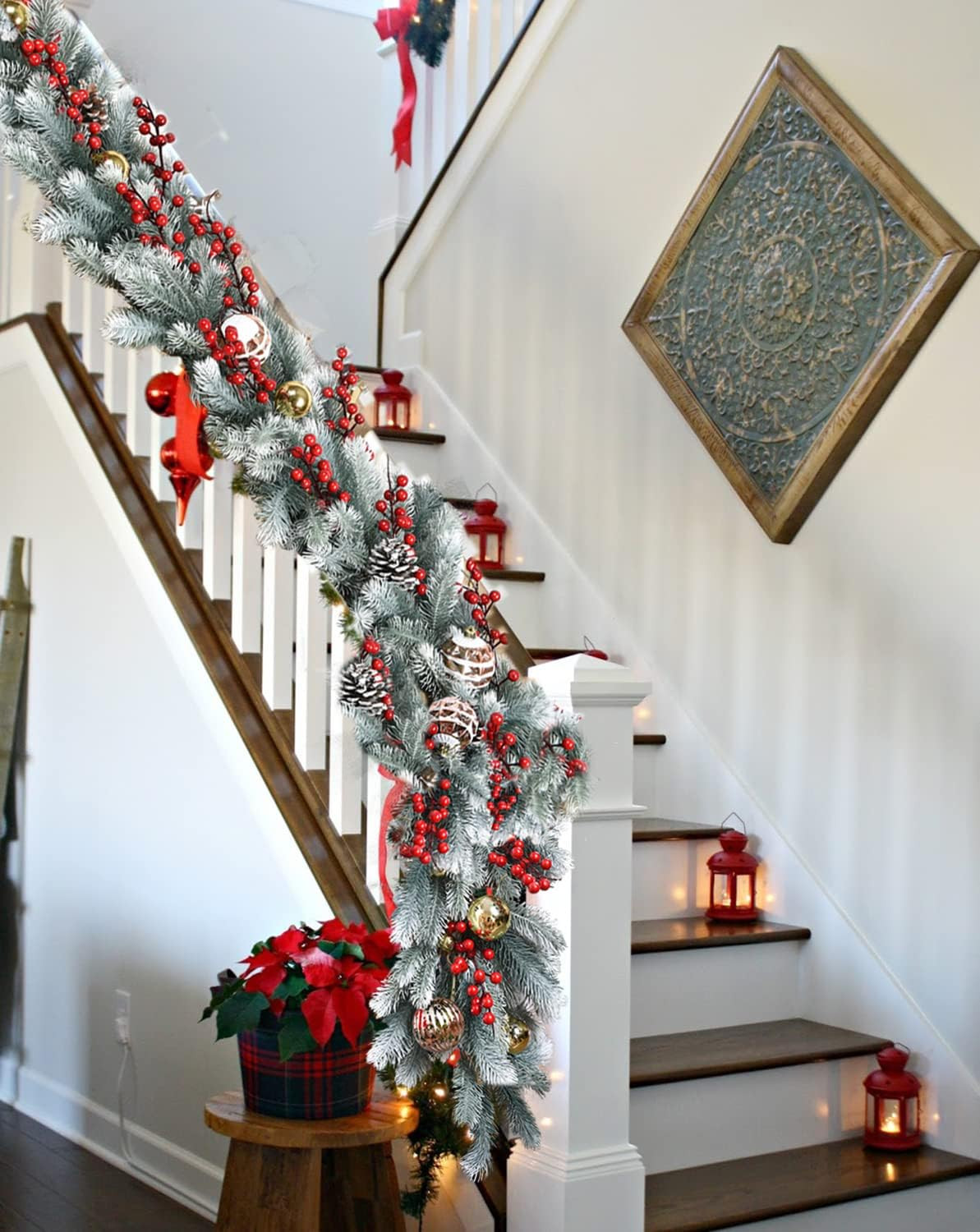 DearHouse 6Ft Artificial Christmas Pine Garland Winter Greenery Garland for Holiday Season Mantel... | Amazon (US)