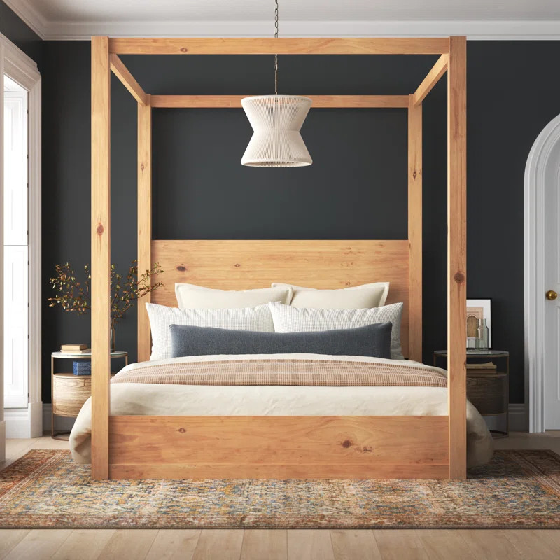 Modica Solid Wood Canopy Bed | Wayfair North America