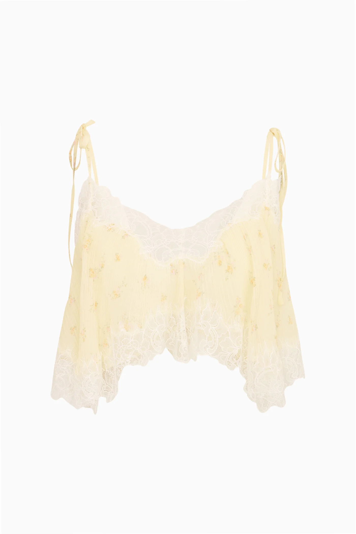 Elysia Cotton-Silk Crop Top | LoveShackFancy