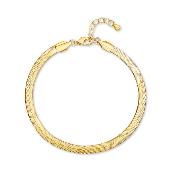 HERRINGBONE ANKLET GOLD | Steve Madden (US)