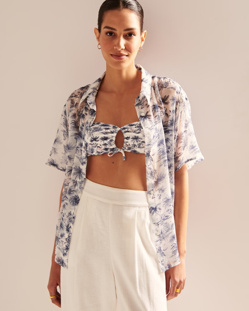Oversized Resort Shirt | Abercrombie & Fitch (US)