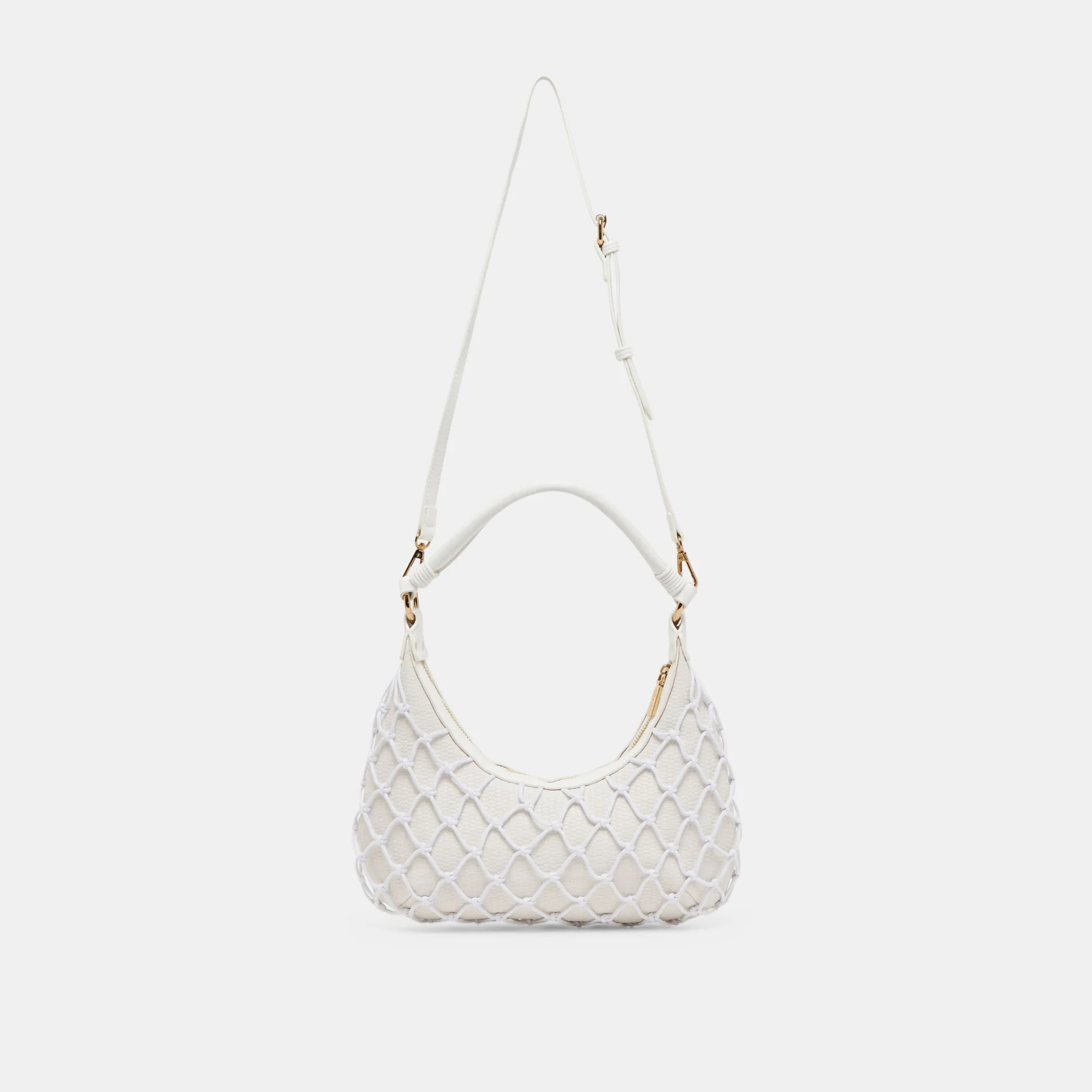 POSITANO SHOULDER BAG WHITE RAFFIA | DolceVita.com