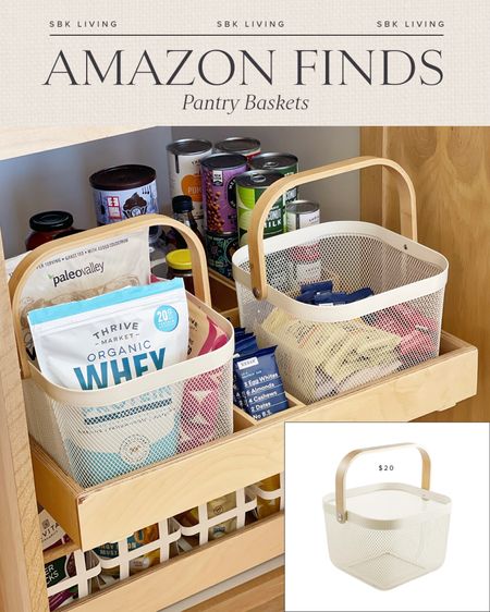 HOME \ Amazon find! Food baskets for your pantry!

Kitchen 
Decor 

#LTKfindsunder50 #LTKhome