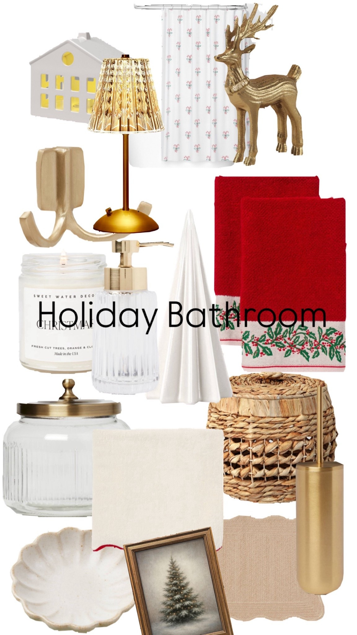 Christmas decorations, holiday decor, Christmas, shower, curtain and bathroom, decorations, bathroom decor, idea, ideas

#LTKSeasonal #LTKHome #LTKHoliday