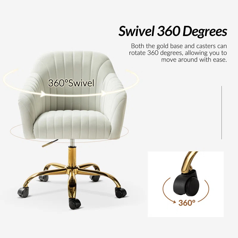 Adan Velvet Task Chair | Wayfair North America