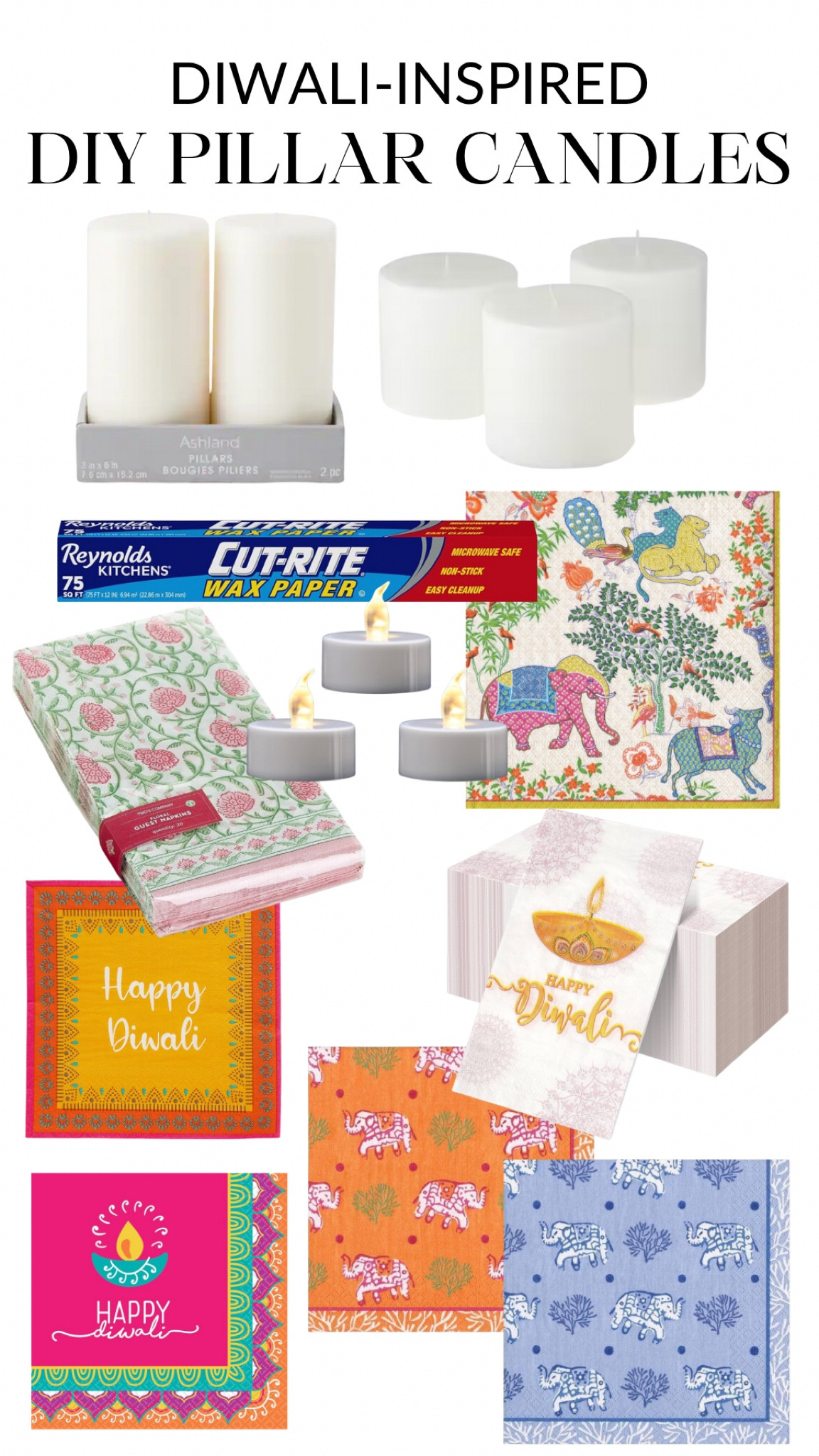 Elevate these plain pillar candles into beautiful decor that can be used in your home this festive season! 🪔

Love how quick these came together with just a few simple supplies! 



#LTKParties #LTKHome #LTKSeasonal