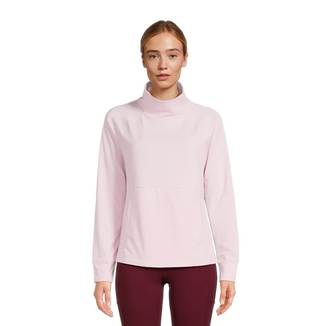 Avia Women’s Mock Neck Long Sleeve Pullover Top, Sizes XS-3XL - Walmart.com | Walmart (US)