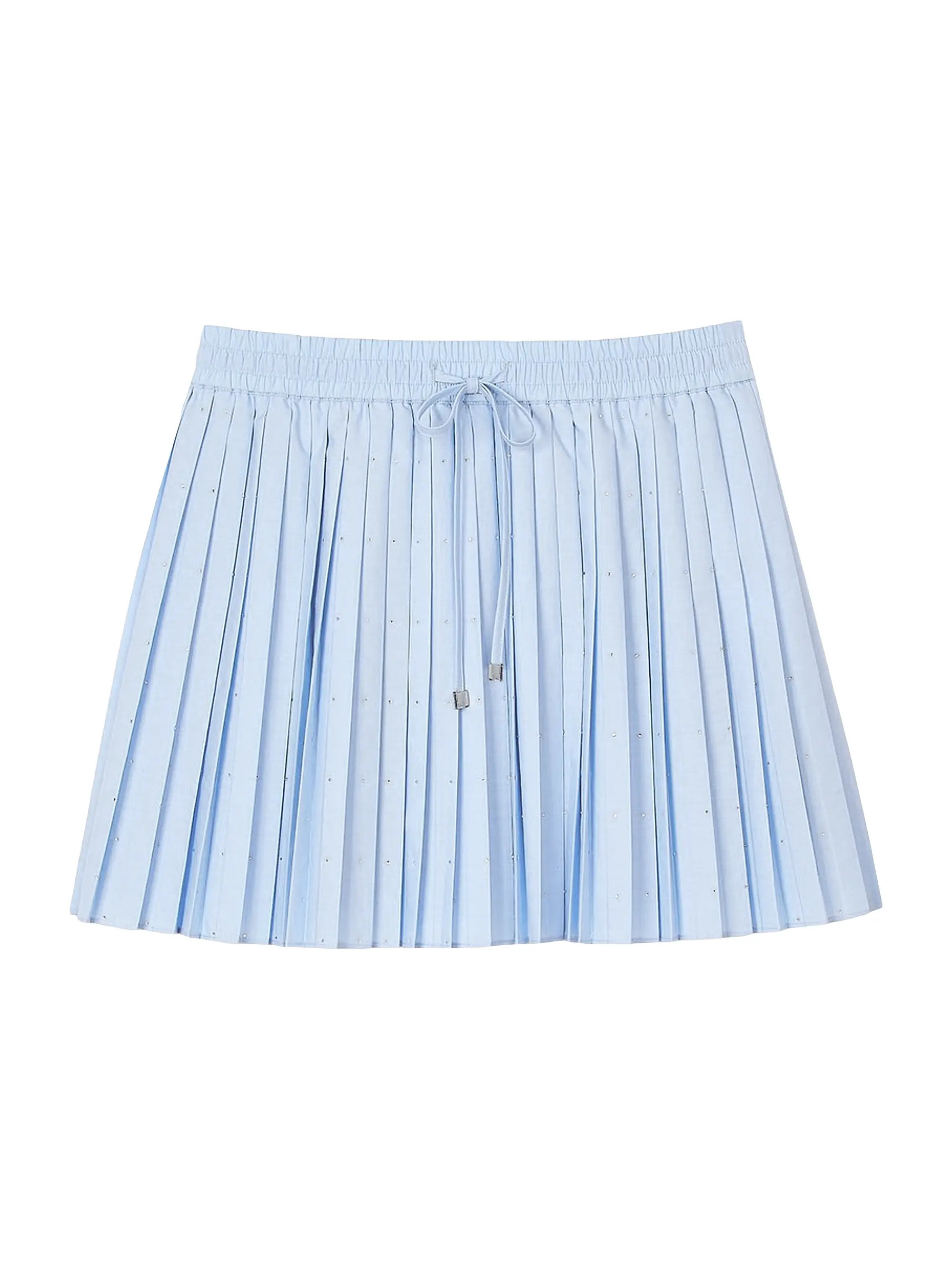 Short Pleated Rhinestone Mini Skirt | Saks Fifth Avenue
