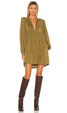 Tularosa Jaxtyn Mini Dress in Dark Olive Green from Revolve.com | Revolve Clothing (Global)