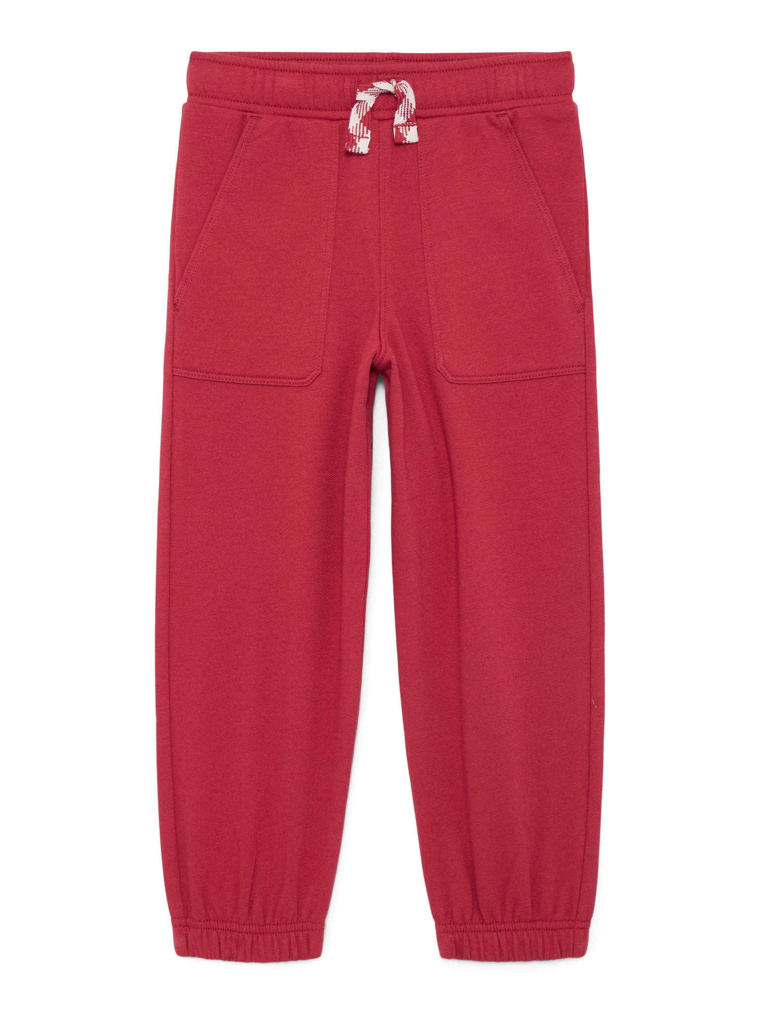 Wonder Nation Little Boys Solid Fleece Joggers, Size 4-10 | Walmart (US)