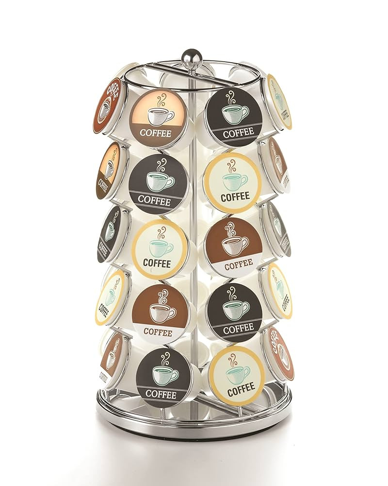 Nifty K Cup Holder – Compatible with K-Cups, Coffee Pod Carousel | 35 K Cup Holder, Spins 360-D... | Amazon (US)