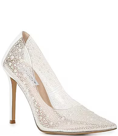 Steve Madden Evelyn-P Clear Pearl Stiletto Pumps - 6.5 | Dillard's