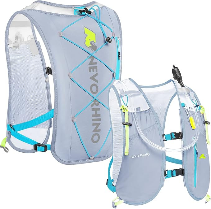 Waterproof Running Hydration Vest, 5.5L Breathable Running Hydration Pack with 2L TPU Water Bladd... | Amazon (US)