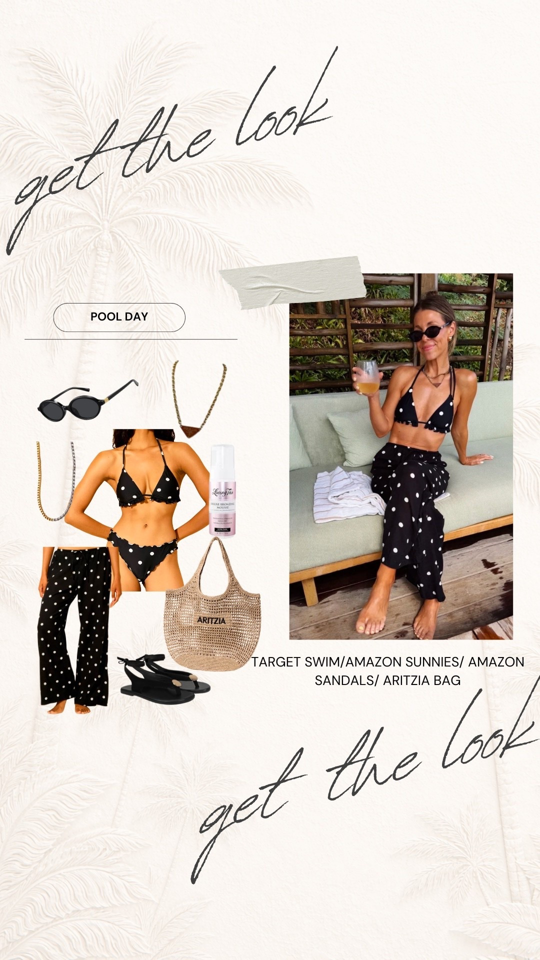 LOVE this polka dot bikini with matching polka dot pants from target!! Wearing size small in all 



#LTKdayinmylife #LTKTravel #LTKSeasonal