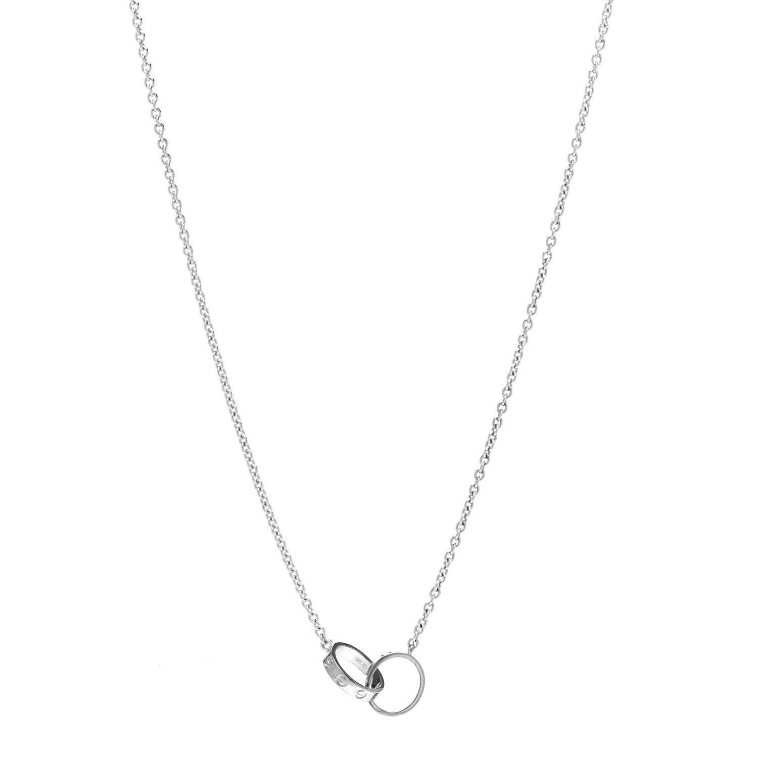 CARTIER

18K White Gold Interlocking LOVE Necklace | Fashionphile