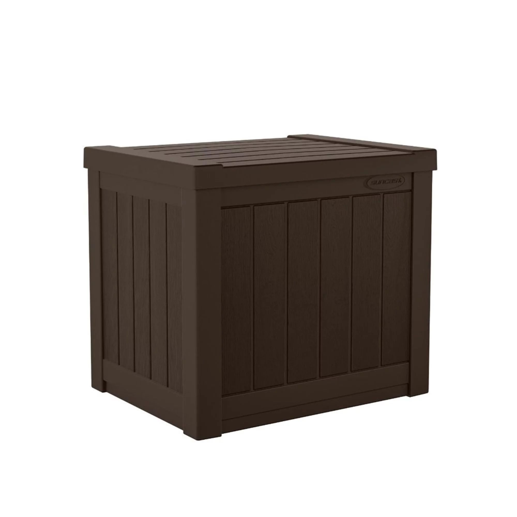 Suncast 22 Gallon Small Outdoor Resin Deck Storage Box for Patio, Java Brown - Walmart.com | Walmart (US)