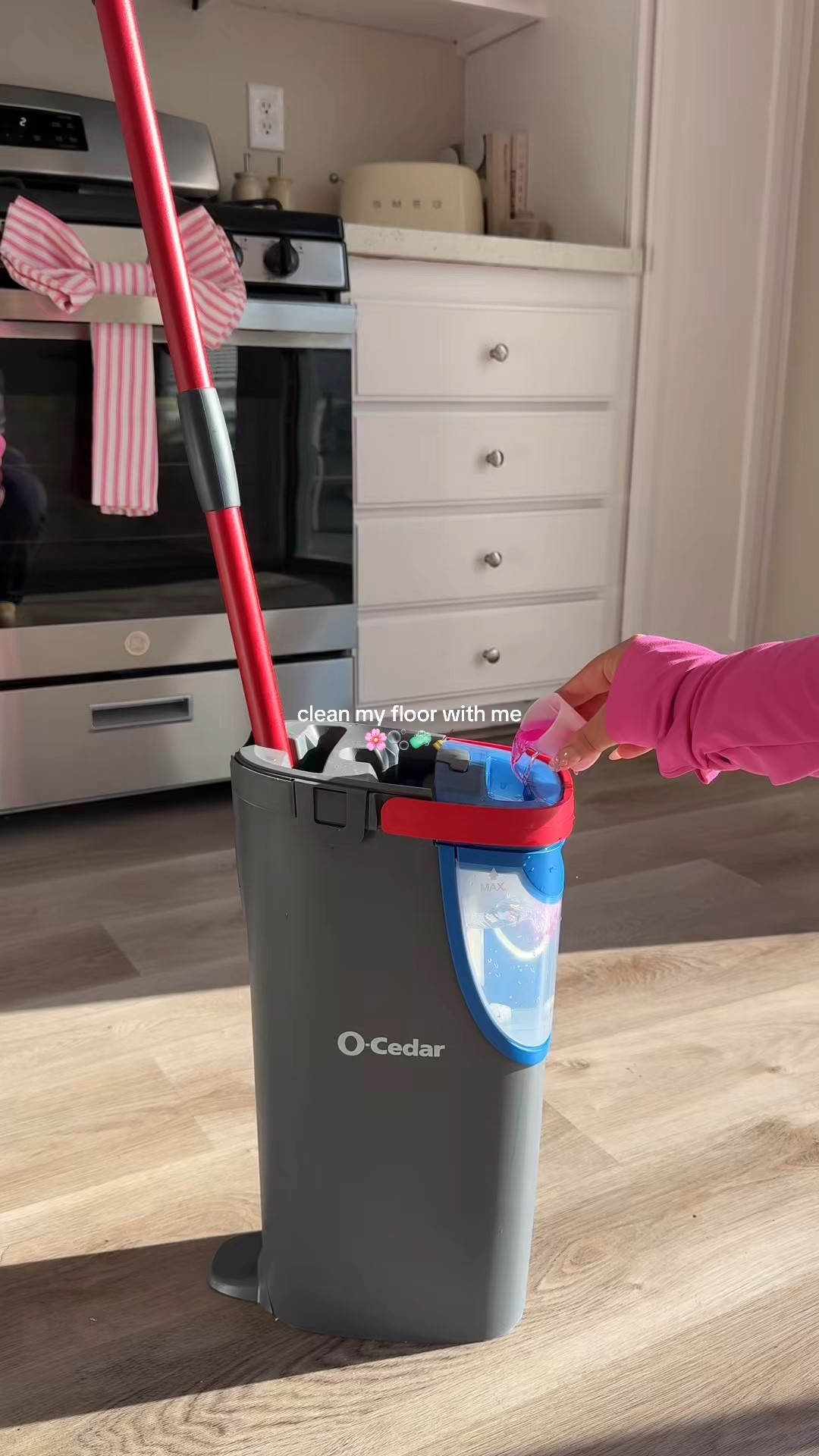 Floor cleaning therapy 💆🏼‍♀️🩷🫧 this mop makes it so much easier & satisfying 🧹 

#LTKHome #LTKmomlife