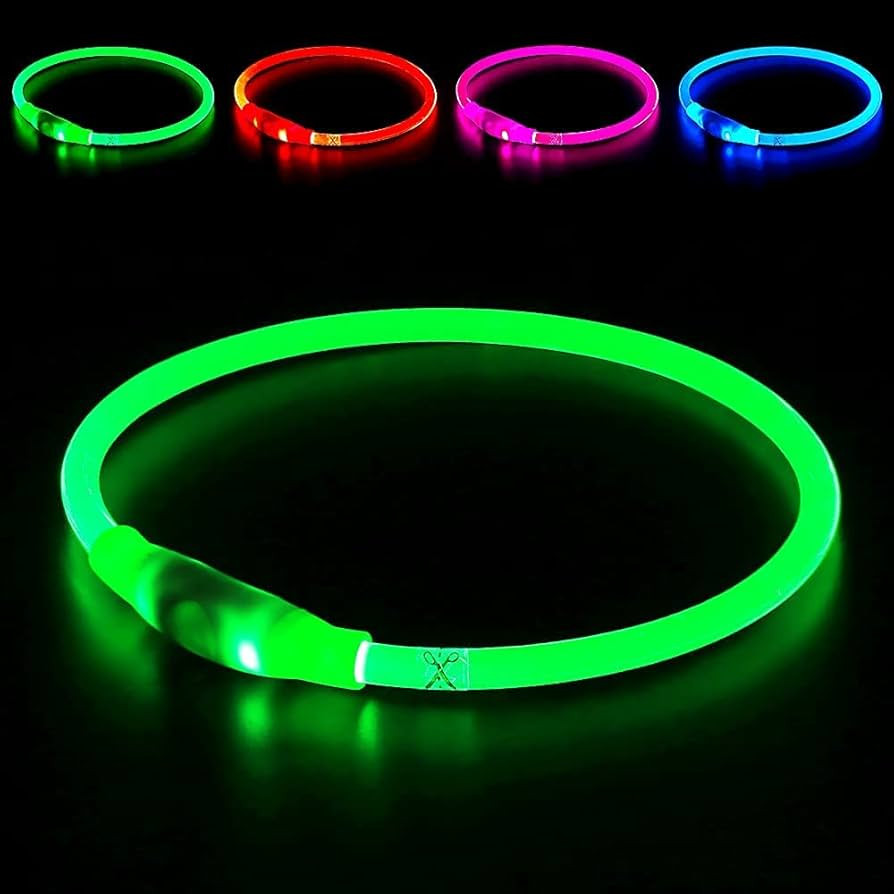Led Dog Collar, BSEEN USB Rechargeable Flash Dog Necklace Light, Pet Safety Collar Makes Your Bel... | Amazon (US)