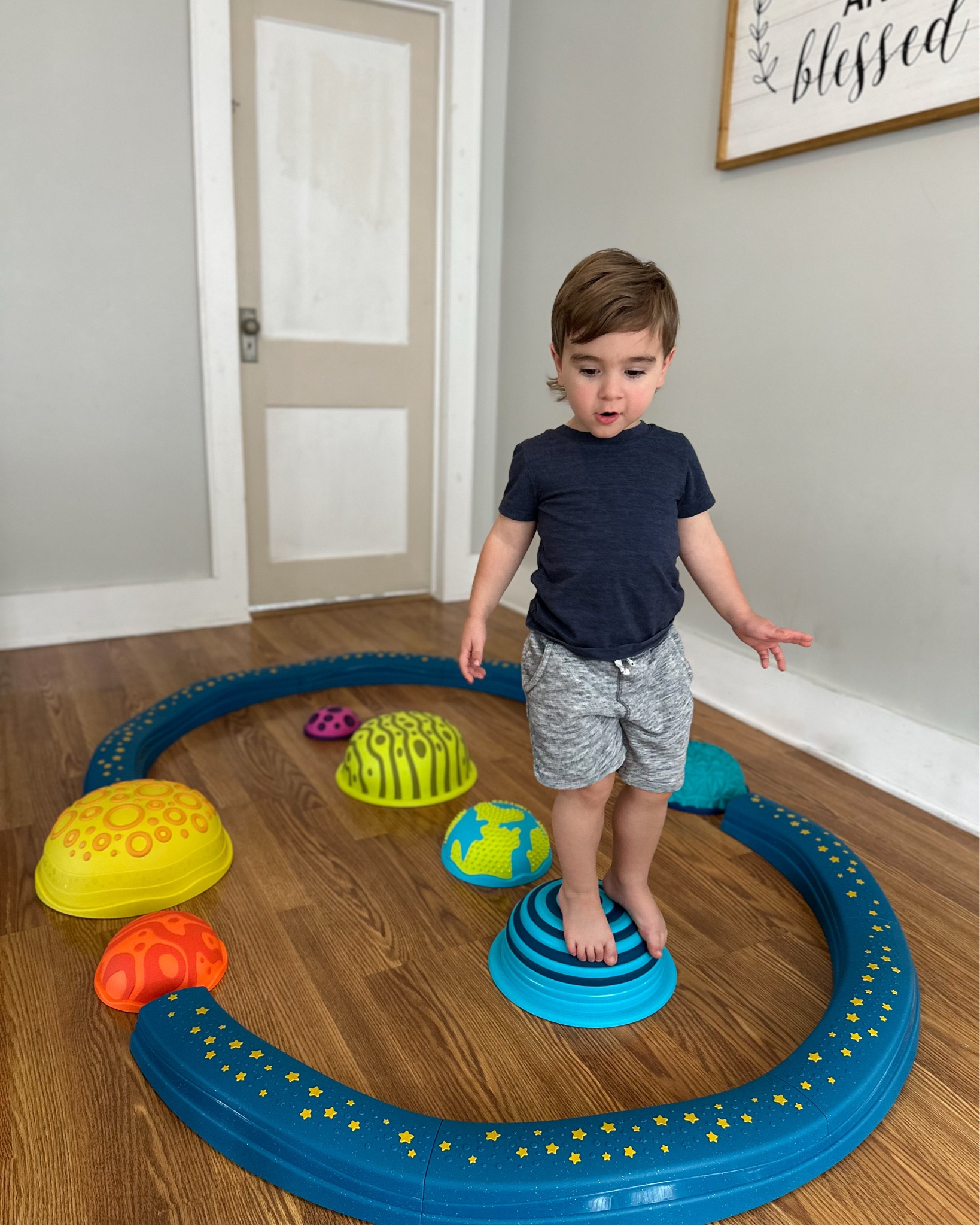 A holiday hit in the making! The Step & Feel Solar System from B Toys is perfect for active play and easy to store when the fun’s done.  🚀 

#LTKFamily #LTKKids #LTKSeasonal
