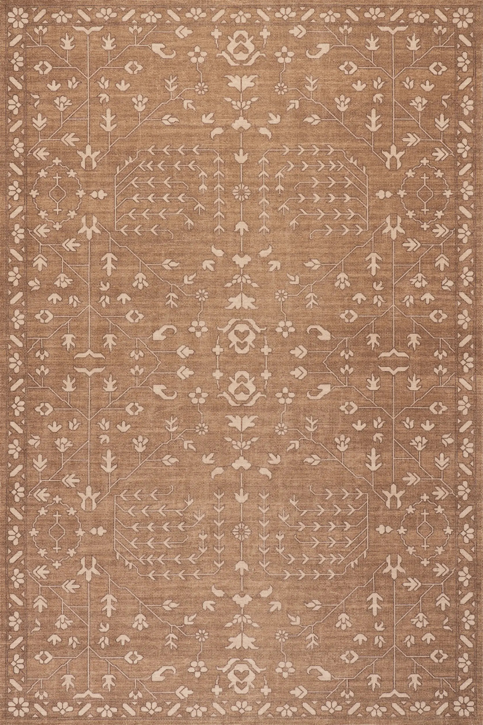 Gretel Wool and Cotton Rug | Light Brown | Rugs USA