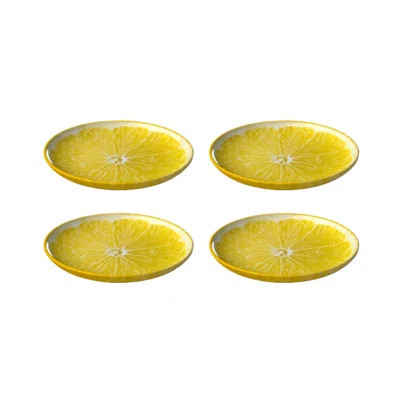 Lemon Dessert Plate, Set of 4 | Wayfair North America