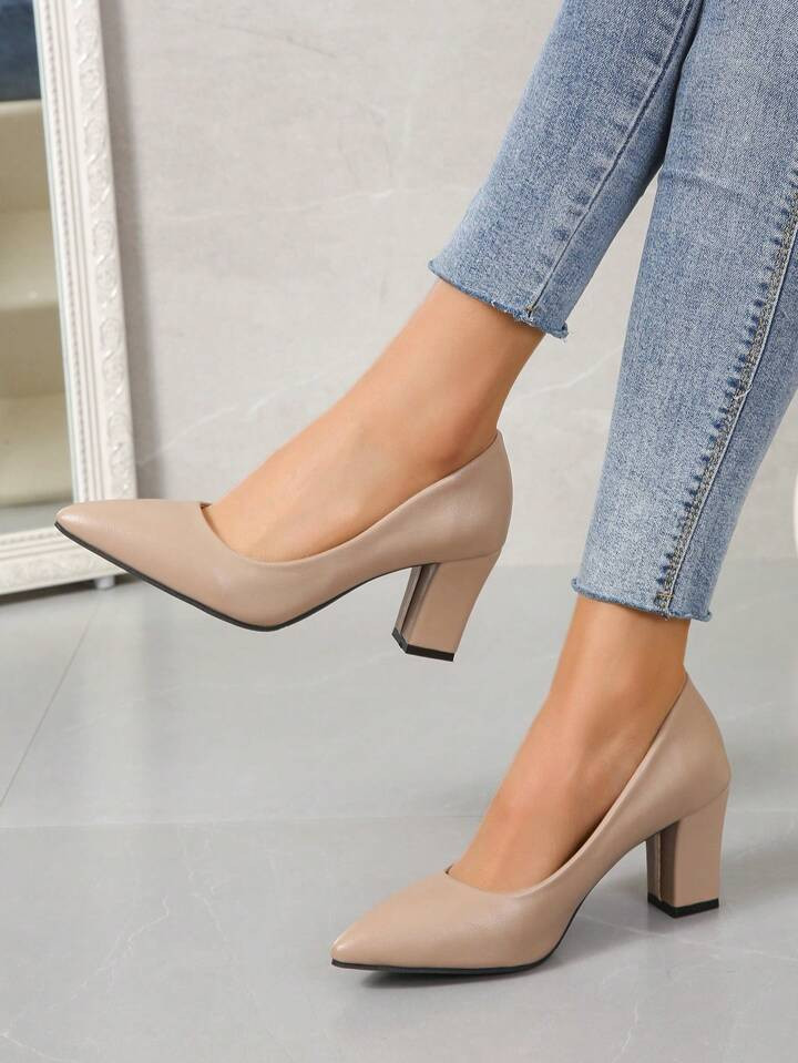 Ladies' Black High-heel Pumps | SHEIN