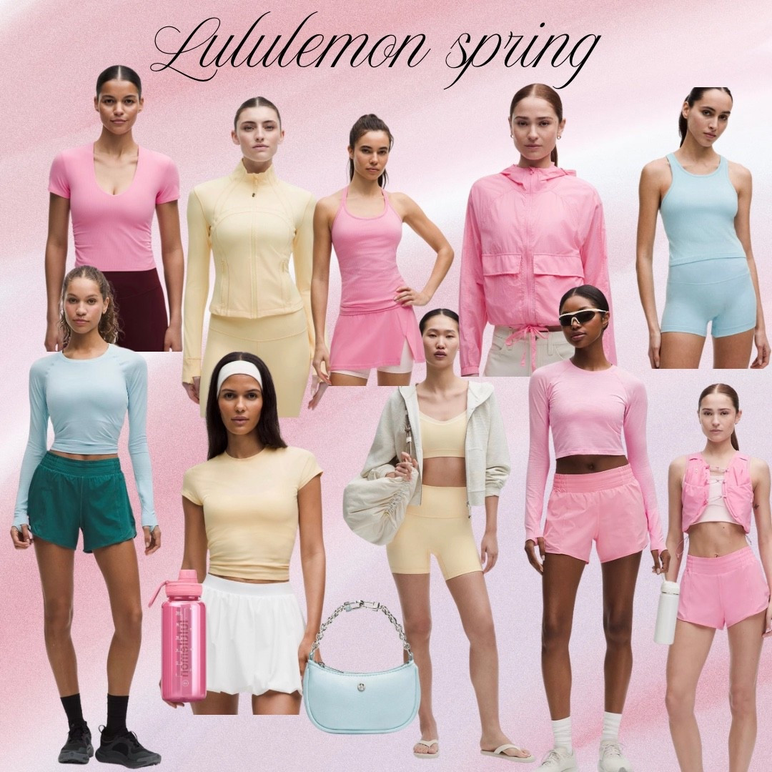 Love the new spring drop at Lululemon! #pink #yellow #blue #lululemon #athleisure 

#LTKSeasonal #LTKOver40 #LTKmomlife