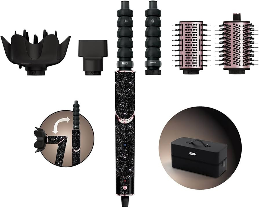 Shark FlexStyle Sparkle Limited Edition Black Diamond 5-in-1 Haarstyler & -trockner mit Lockenauf... | Amazon (DE)