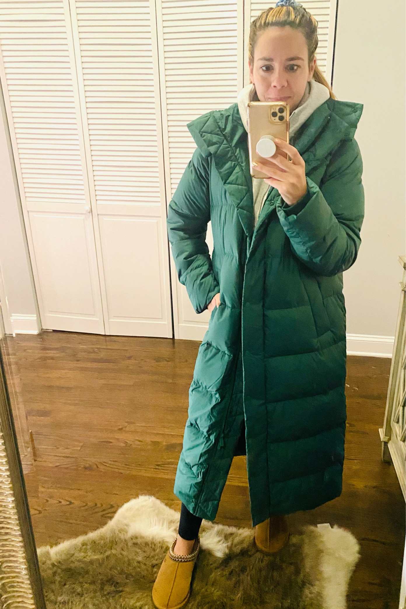 Orange Wunder Puffer Jacket by Lululemon for $100