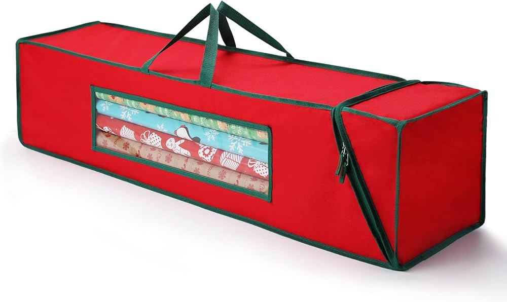 MaidMAX Wrapping Paper Storage Gift Wrap Organizer Fits 42 Inch Long Rolls Christmas Wrapping Sto... | Amazon (US)