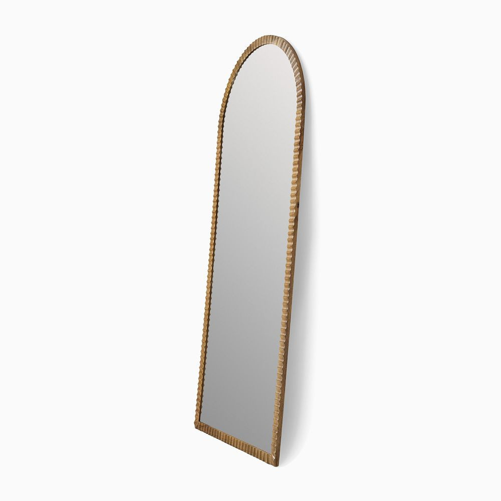 Frida Fluted Wood Floor Mirror | West Elm (US)