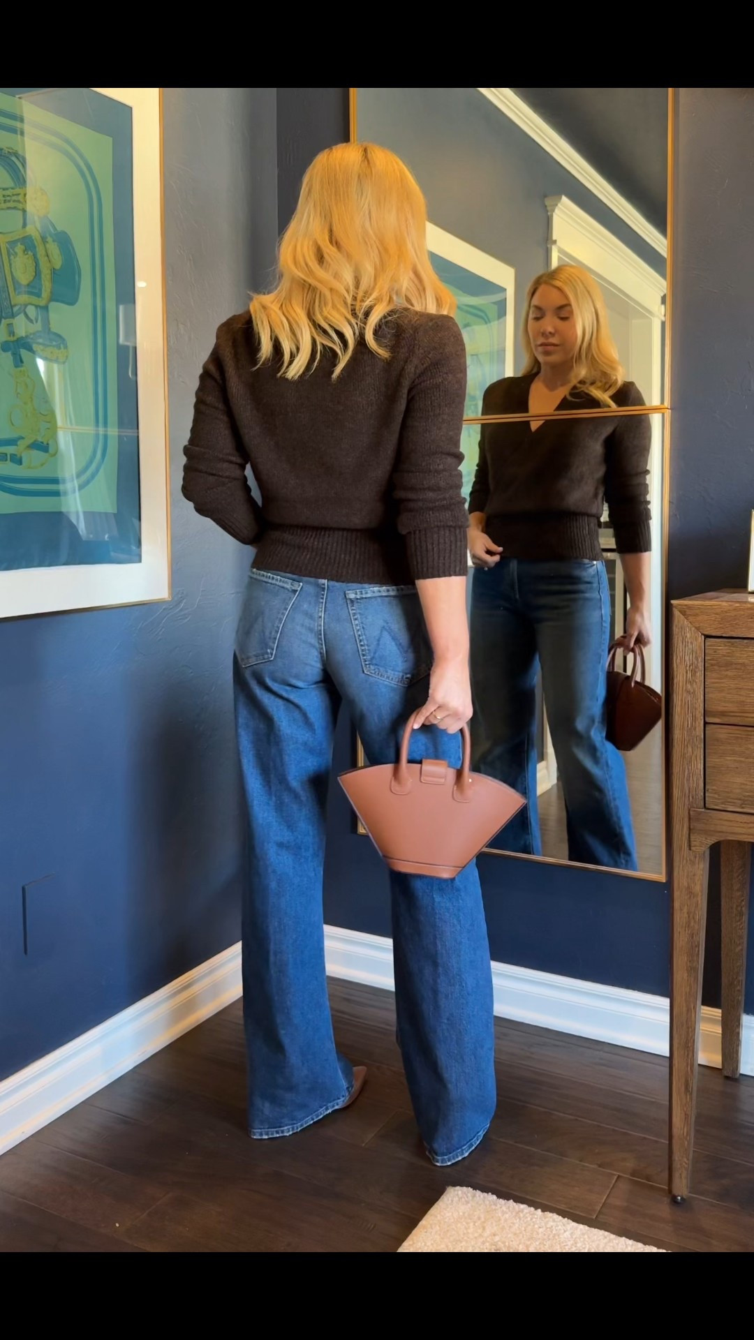 These are a cross between a barrel and wide leg jeans - as far as length I am 5’4 with long legs.

Mother jeans 
Wrap sweater 
Sweater
#ltkshoecrush
#ltkitbag

#LTKStyleTip 

#LTKFindsUnder100 

#LTKSeasonal