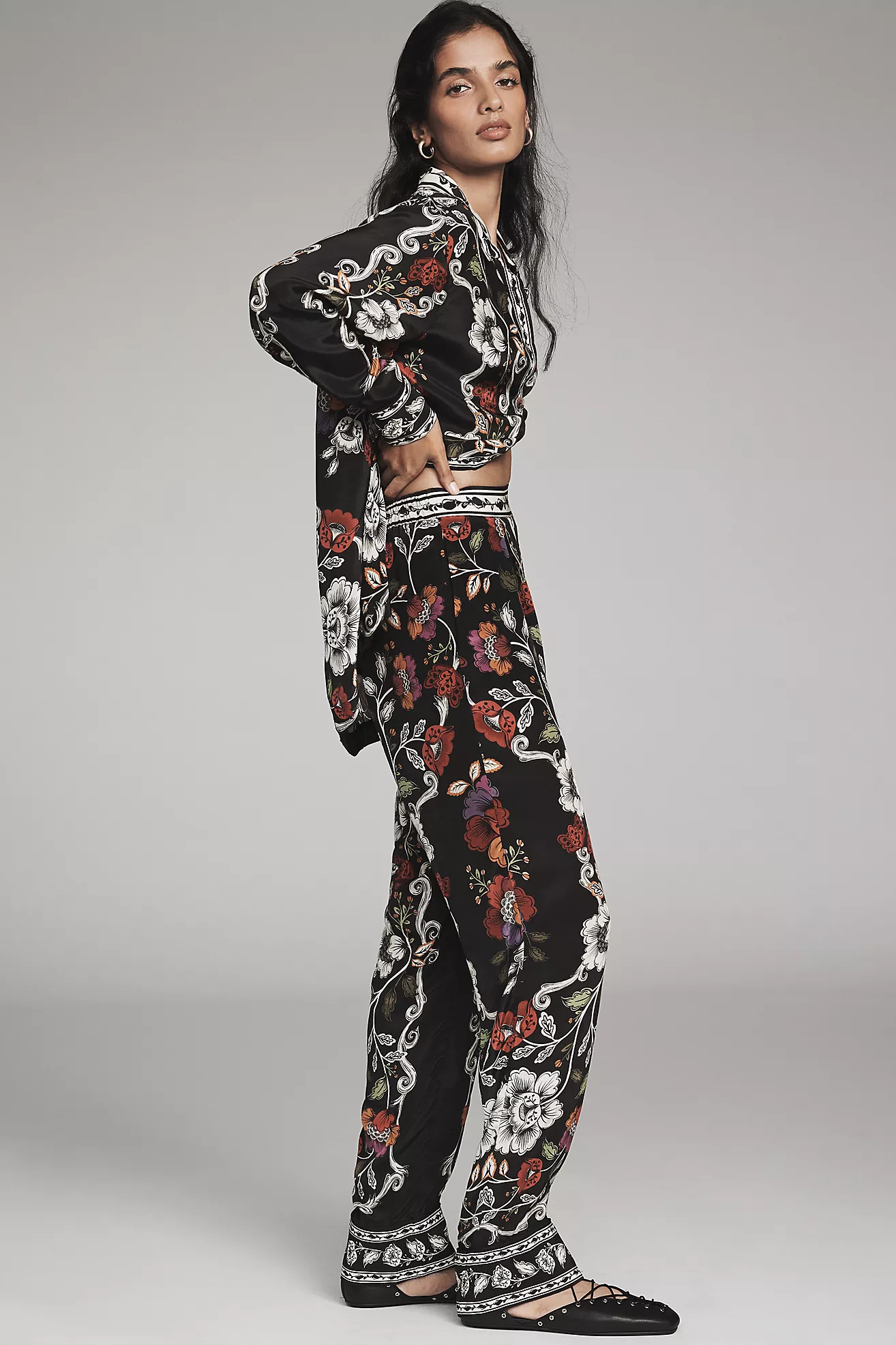 Farm Rio Rocco Flowers Pants | Anthropologie (US)