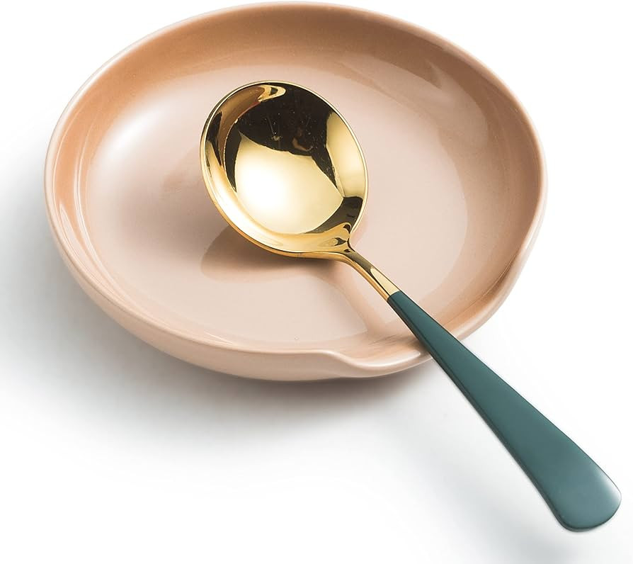 Gomakren Spoon Holder for Stove, Top Spatula Ladle Holder, Cute Coffee Spoon Rests, 5 Inch Large ... | Amazon (US)