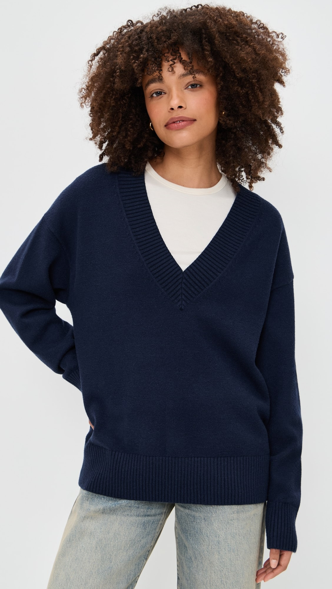 Knit Deep V Knit Sweater | Shopbop