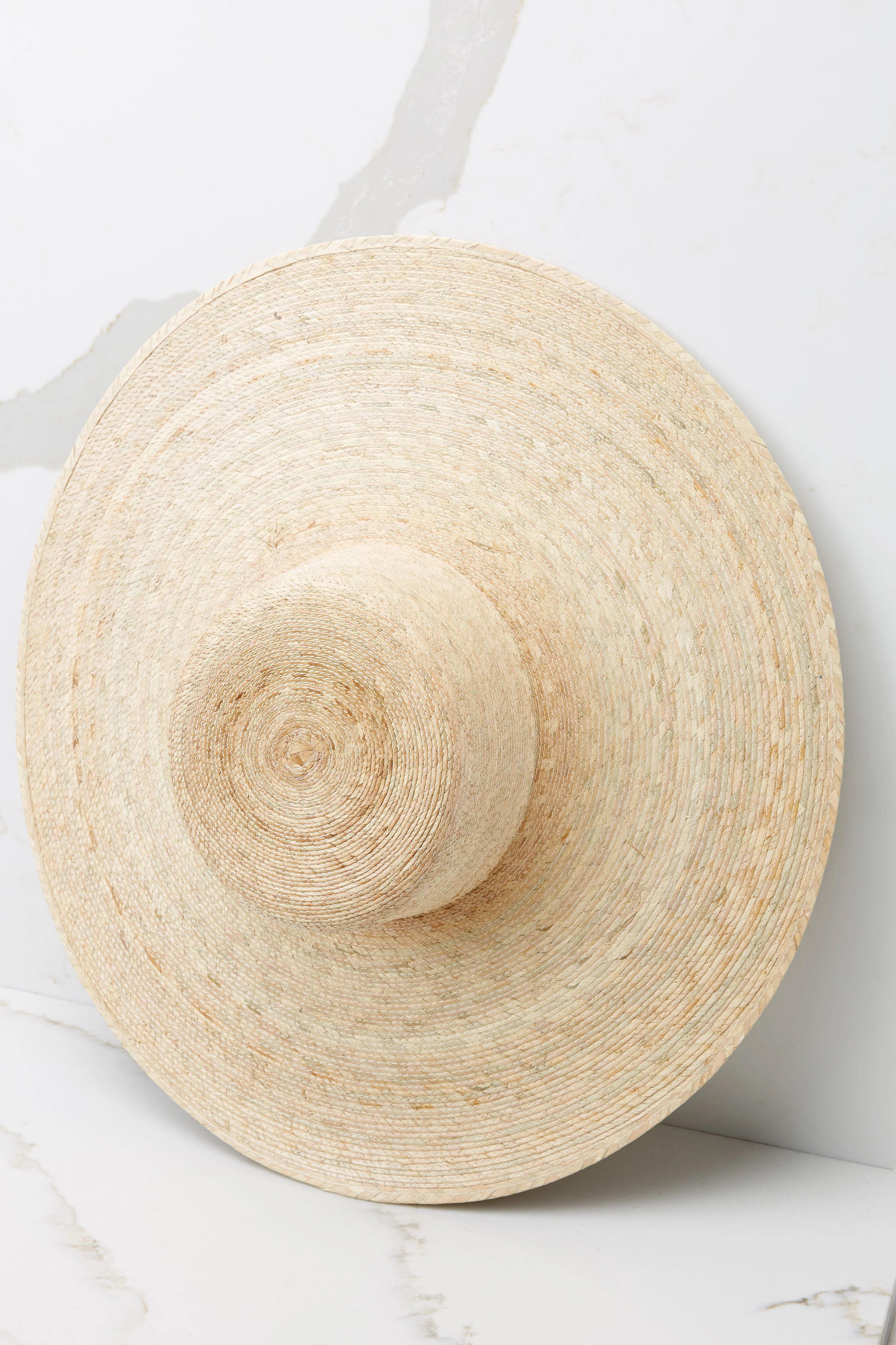 Ultra Wide Palma Natural Boater Hat | Red Dress 