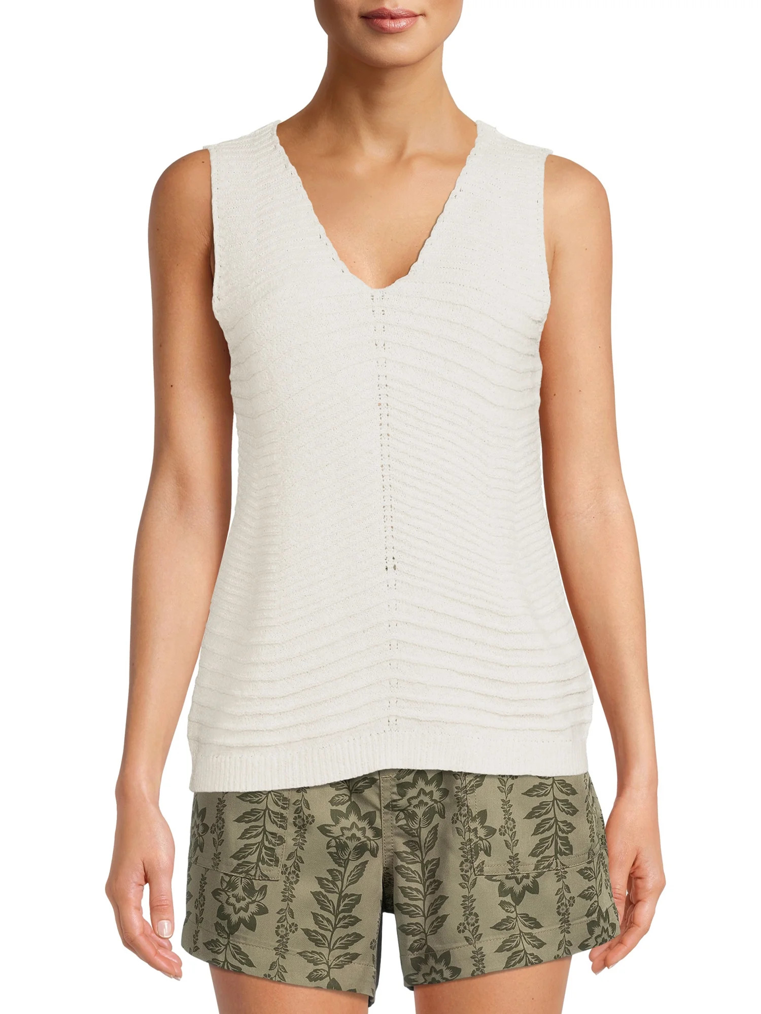 Time and Tru Women's Sweater Tank Top - Walmart.com | Walmart (US)