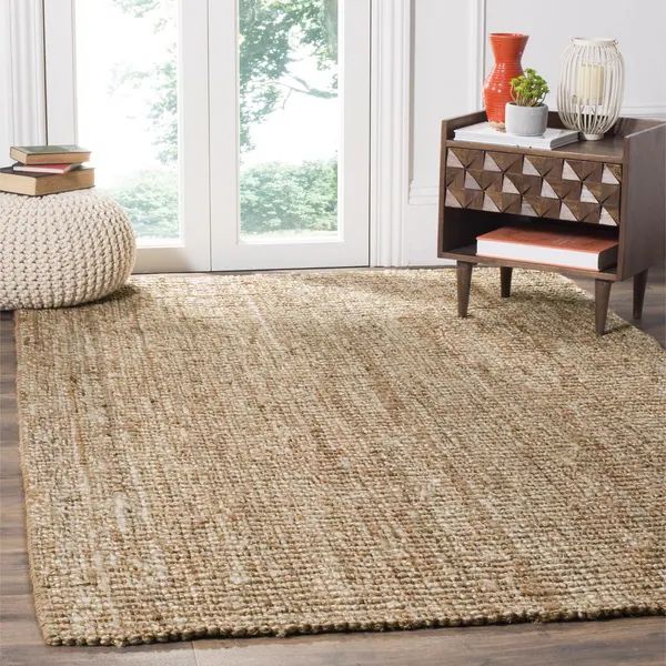 Safavieh Handmade Natural Fiber Barbados Chunky Thick Natural/ Ivory Jute Rug - 6' x 6' Square | Bed Bath & Beyond