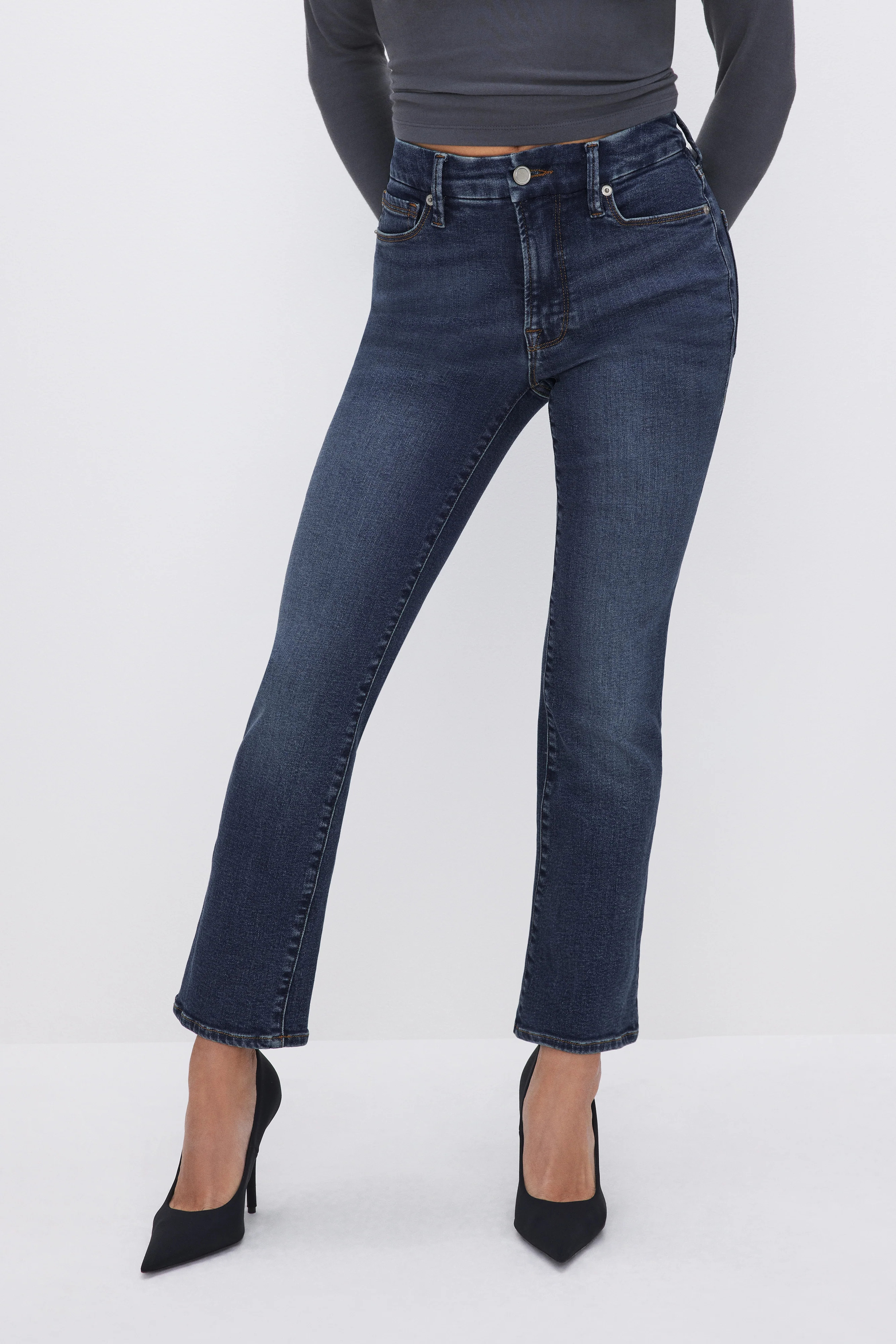 GOOD PETITE STRAIGHT JEANS | BLUE004 - GOOD AMERICAN | Good American
